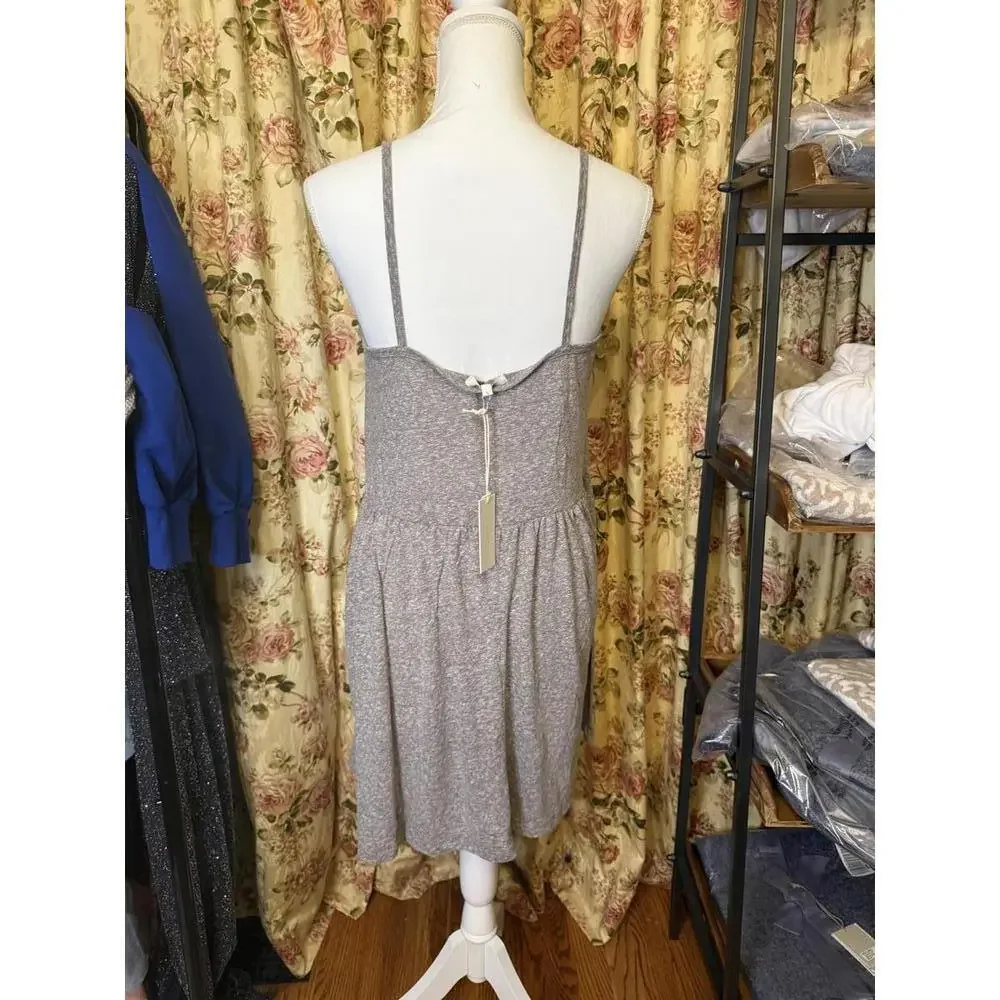 Z Supply Cozy Gray Spaghetti Strap Dress - Picture 2 of 4